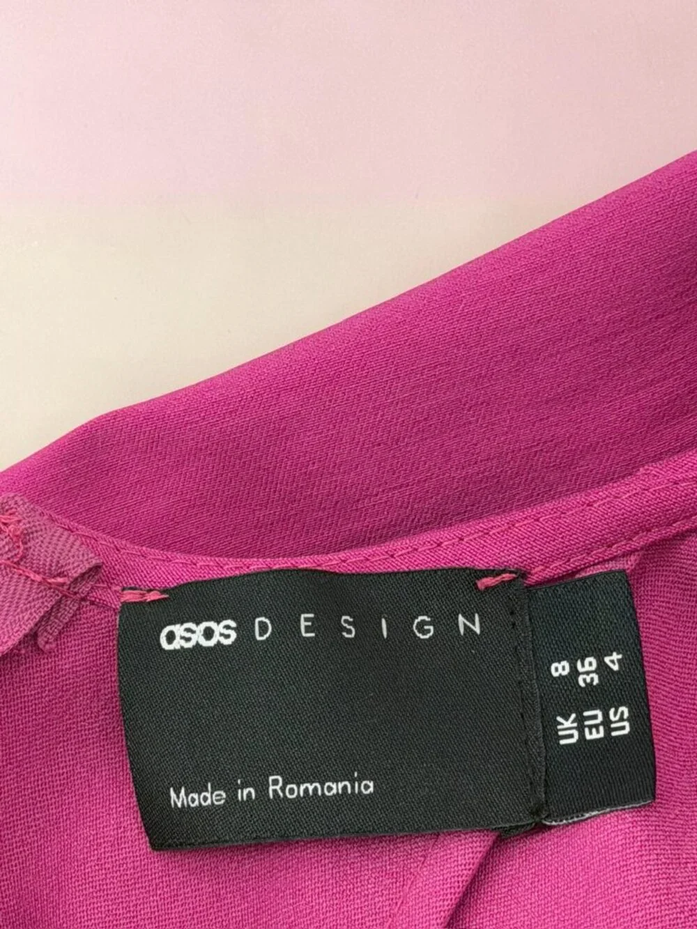 ASOS Design Structured Knit Fuchsia Dress - Picture 2 of 4